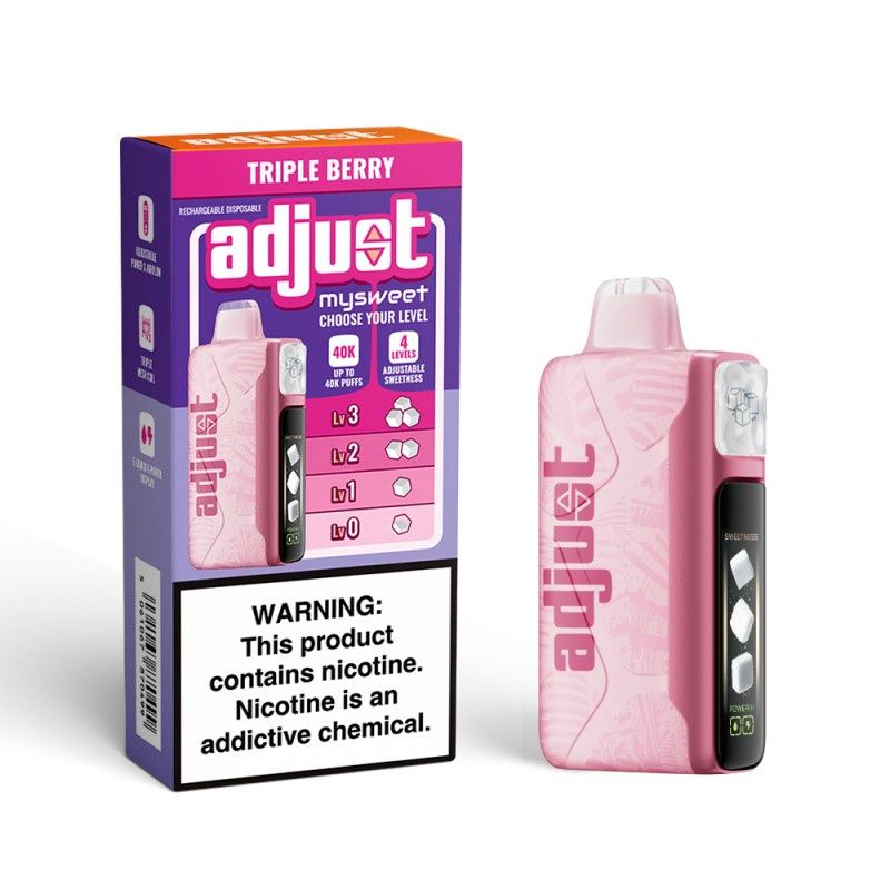 Adjust MySweet 40k 5% Disposable, Flavor: triple berry