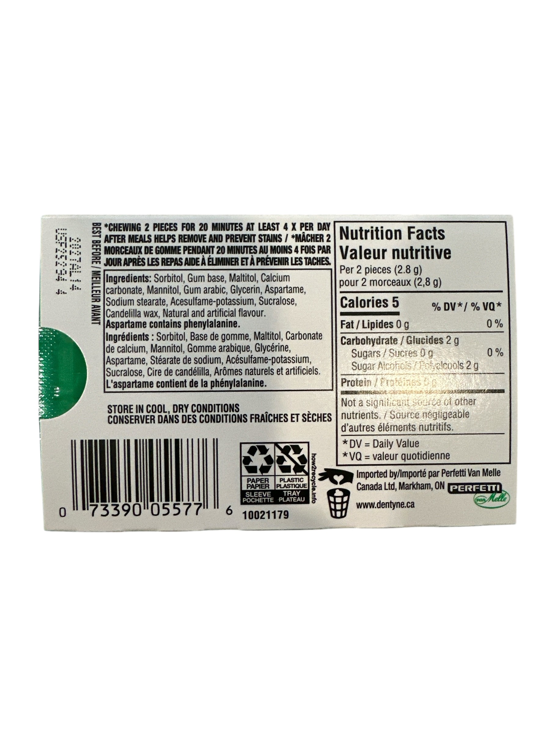 White Spearmint Gum