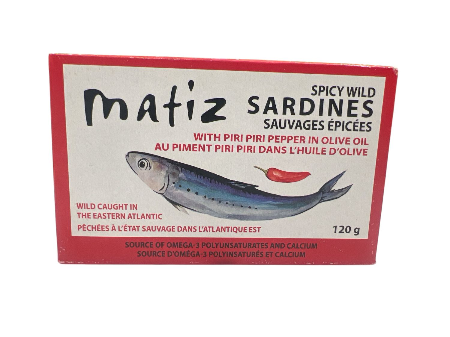 Spicy Wild Sardines with Piri Piri in Olive Oil