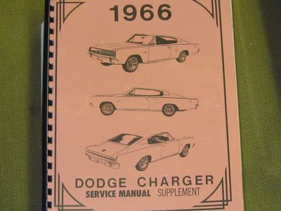 1966 Dodge Charger Service Manual Supplement