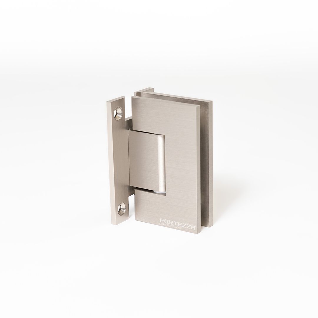 Wall to Glass "H" Back Plate Heavy Duty Hinge