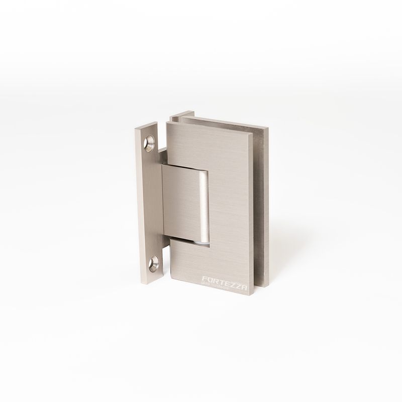 Wall to Glass "H" Back Plate Heavy Duty Hinge