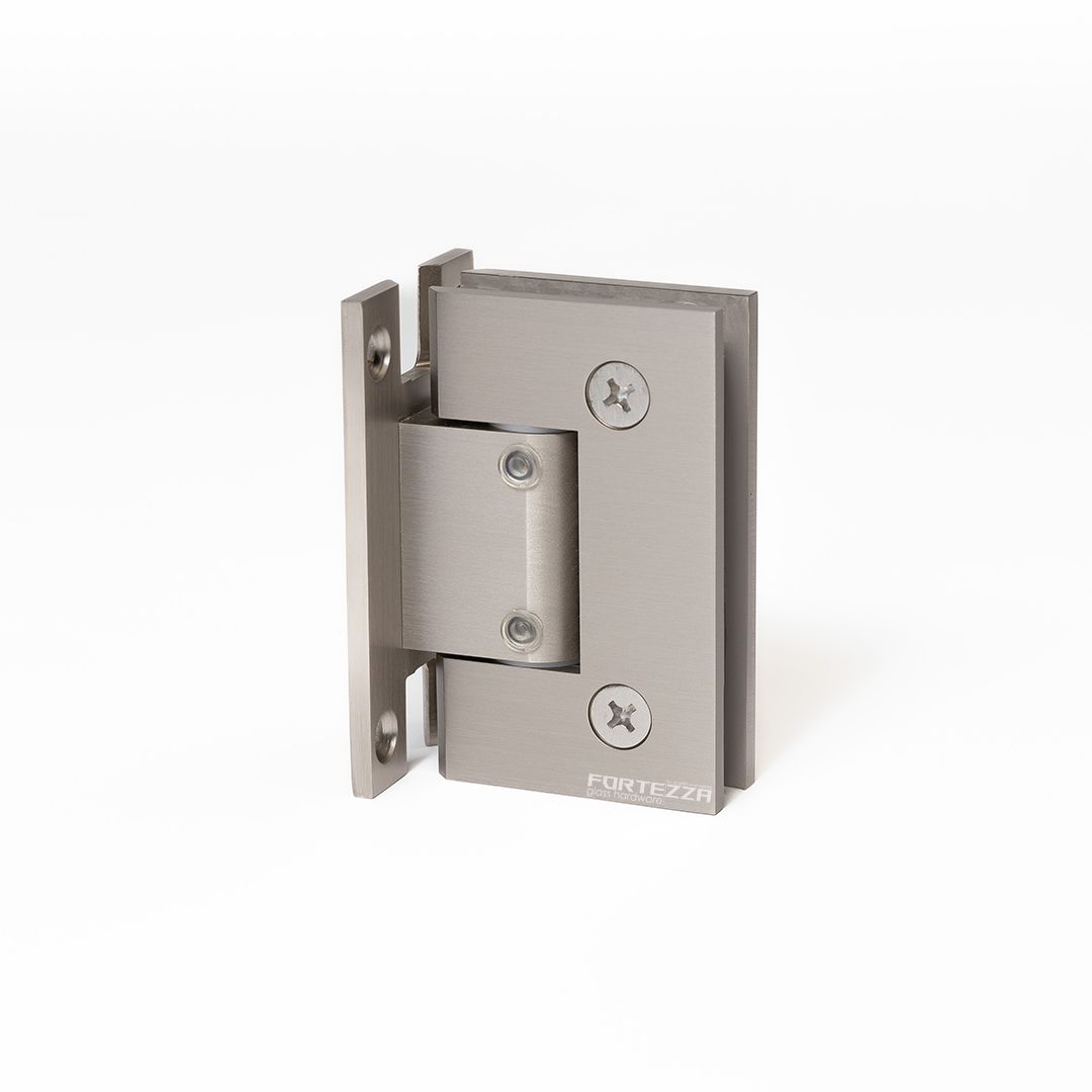 Wall to Glass "H" Back Plate Adjustable Heavy Duty Hinge