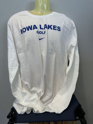 Golf Nike Throwback Logo White 2X LS Tee