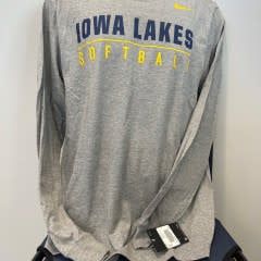 Softball Navy/Gold Nike Throwback Logo Tee