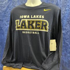 Basketball LAKER Long Sleeve Navy Tee
