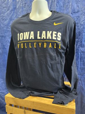Volleyball Nike Navy Throwback Logo Tee