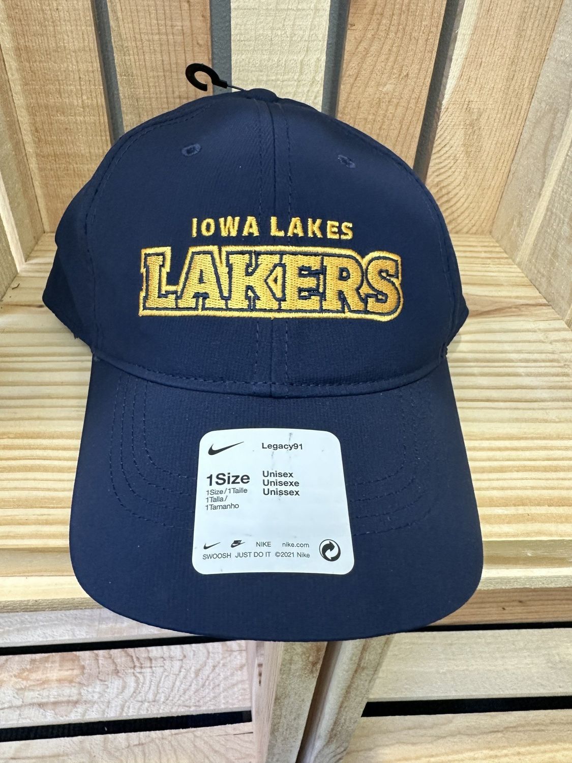 Iowa Lakes Nike LAKERS Tech Cap - Navy