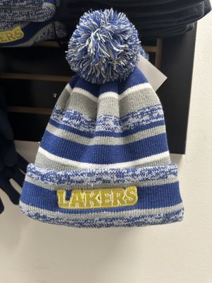 New Era  Lined LAKERS Pom Beanie