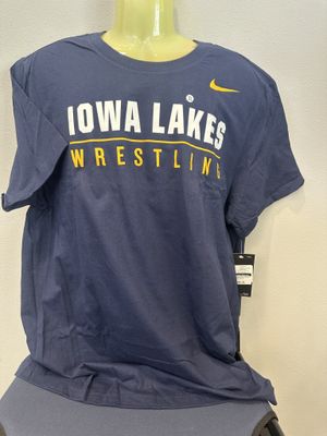 Wrestling Throwback Logo Navy SS Tee X-Large