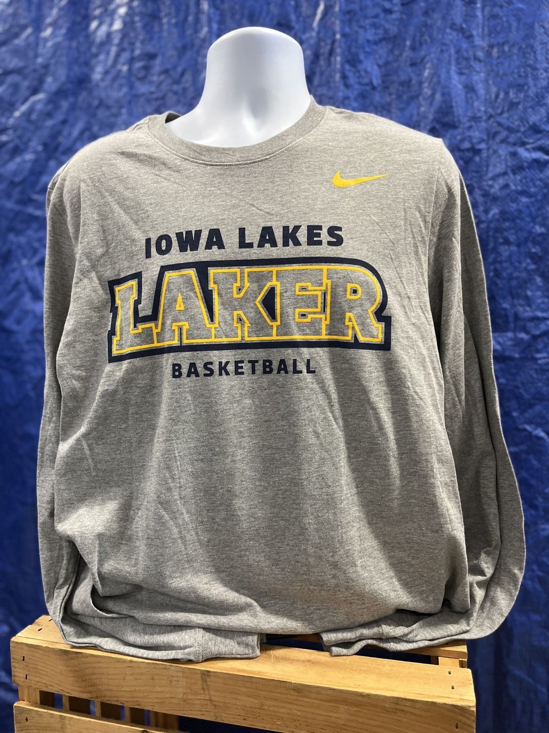 Basketball Nike LAKER Long Sleeve Tee Grey - Medium