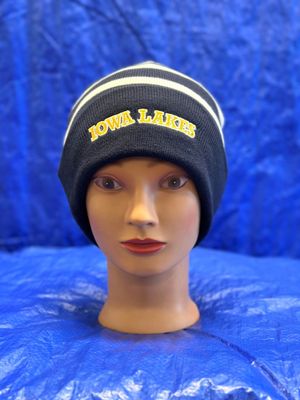Stripe Knit Lined Fall-Winter Cuff Hat