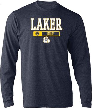 Golf Captain Jack Tee, Color: Navy, Size: 4XL, Type: LS