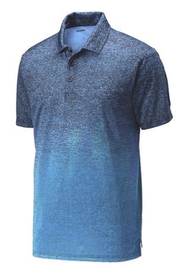 Ombre Heather Polo ST671 Blue/Navy