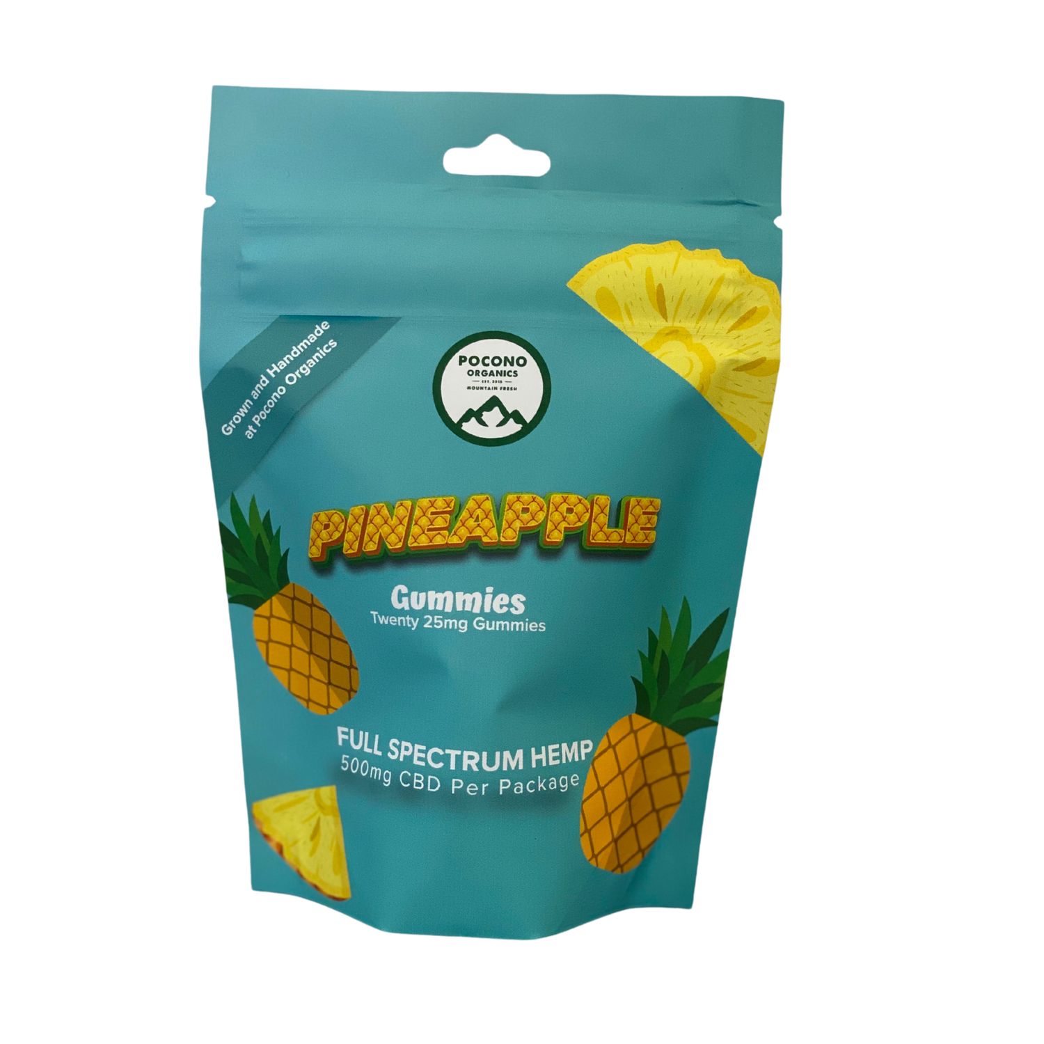 500mg Gummies, Flavor: Pineapple