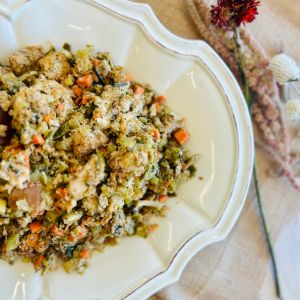Mushroom Brioche Stuffing