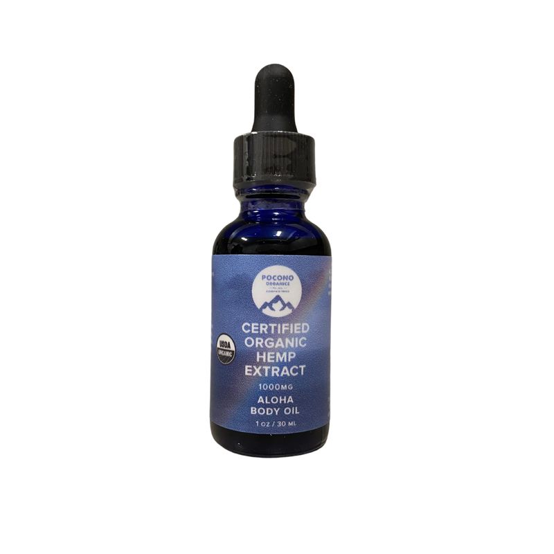 1000mg Certified Organic Aloha Face &amp; Body Oil