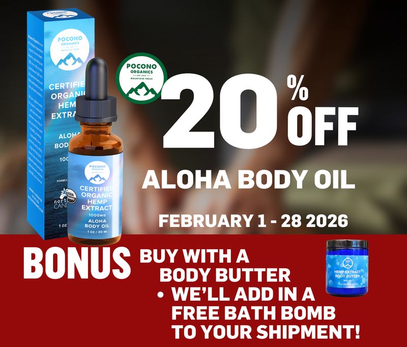 1000mg Certified Organic Aloha Face &amp; Body Oil