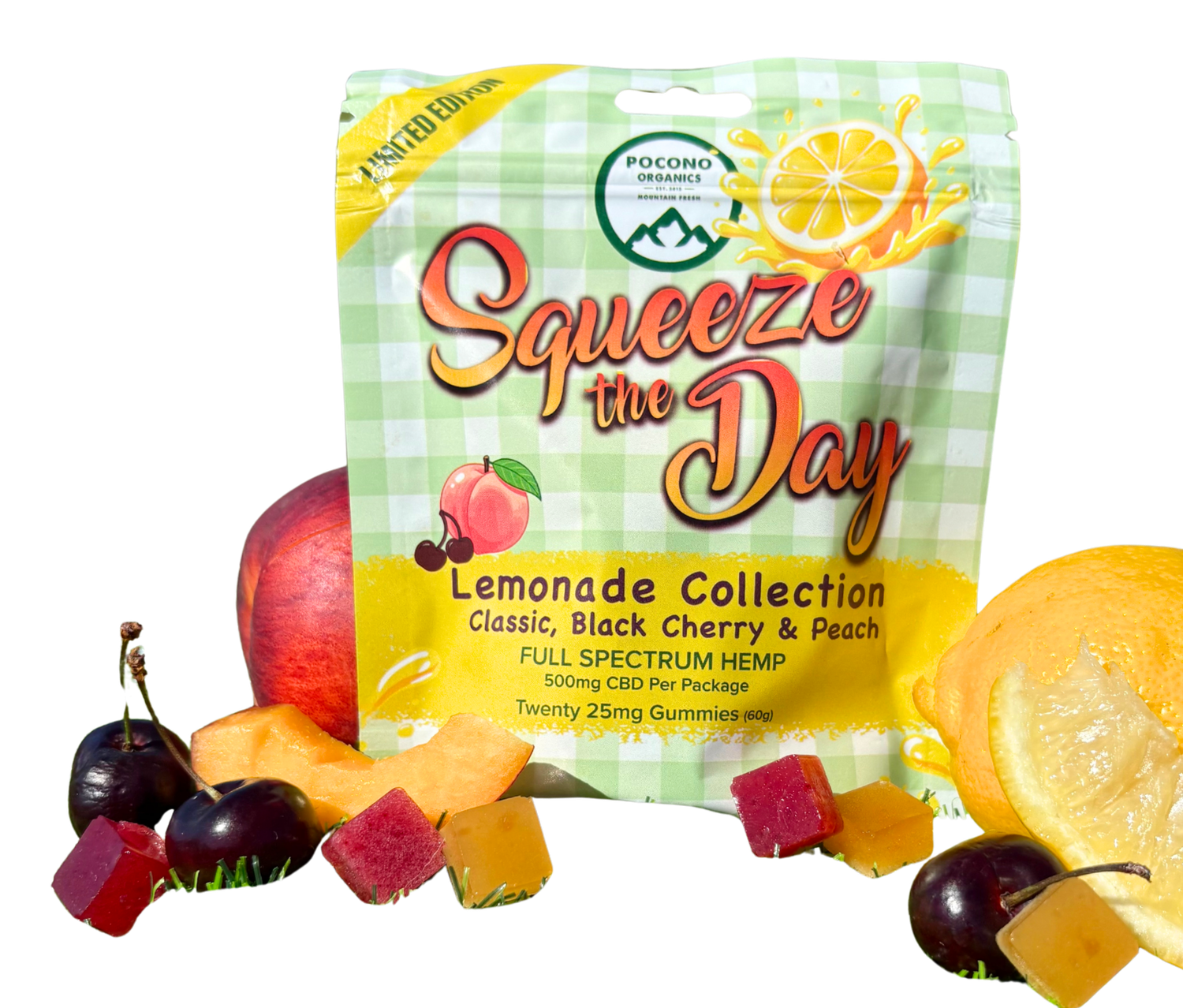 500mg Gummies, Flavor: Squeeze the Day