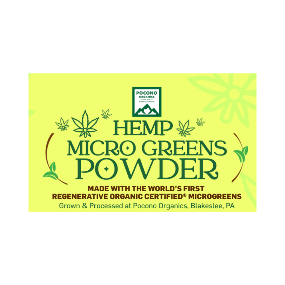 Organic Hemp Microgreen Powder Jar