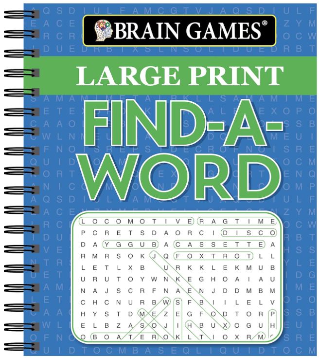 Brain Games - Large print find-a-word