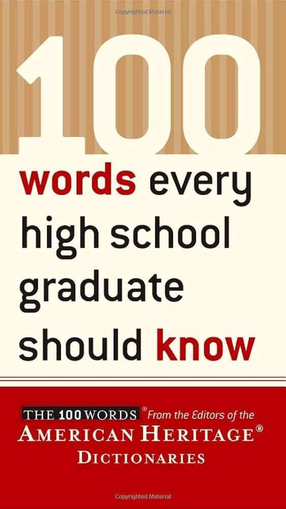 100 words every high school graduate should know