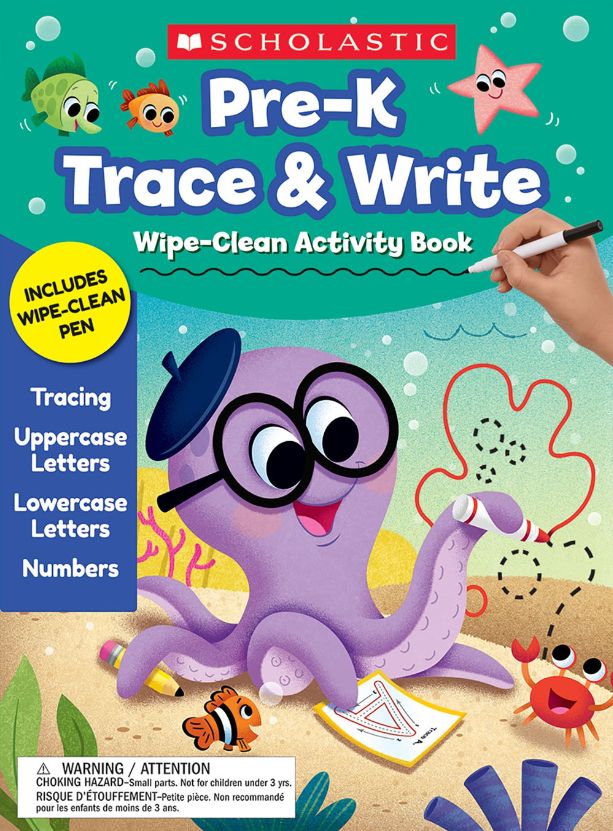Pre-K Trace & Write Wipe-Clean Activity Book Pre-K Trace & Write Wipe-Clean Activity Book