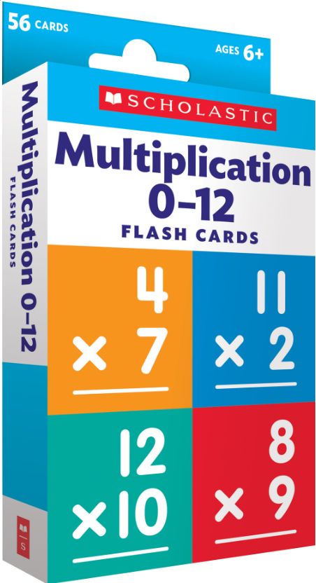 Flash Cards - Multiplication 0-12