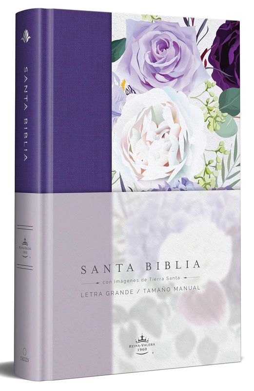 Santa Biblia Letra Grande -Imagenes de Tierra Santa -Purple