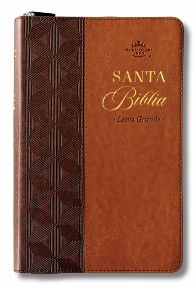 Santa Biblia Letra Grande - Reina Valera 1960 Brown con ziper