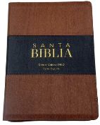 Santa Biblia Reina Valera 1960 Letra Grande Brown, Zipper