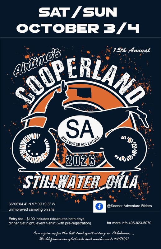 Sooner Adventure Ride Entry