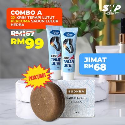 (KOMBO) (2 SET) ZIHNY HERBS LOSYEN SERAI PERCUMA SABUN LULUR HERBA