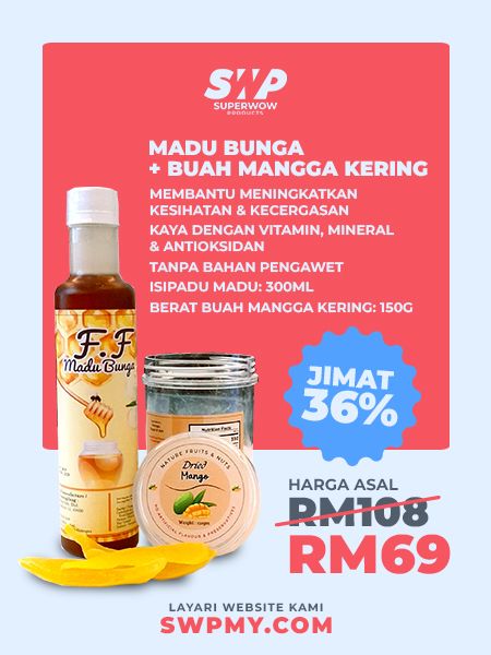 MADU BUNGA PERCUMA BUAH MANGGA KERING 150G
