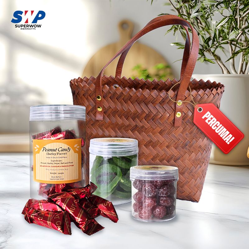 KACANG TUMBUK BARLI + PLUM MERAH KERING + KIWI KERING PERCUMA BEG SERBAGUNA