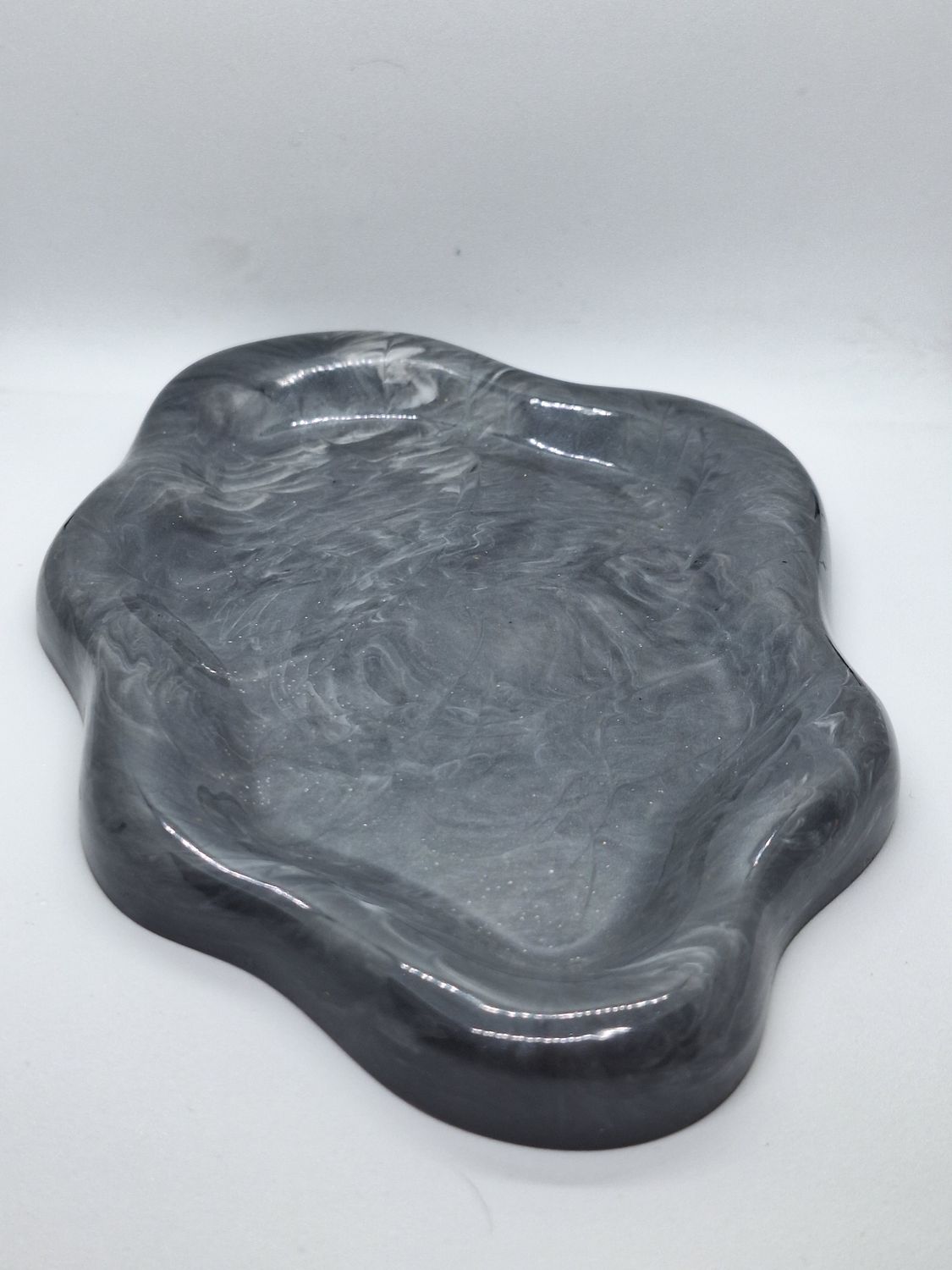 Marbled Grey Jewellery Tray
