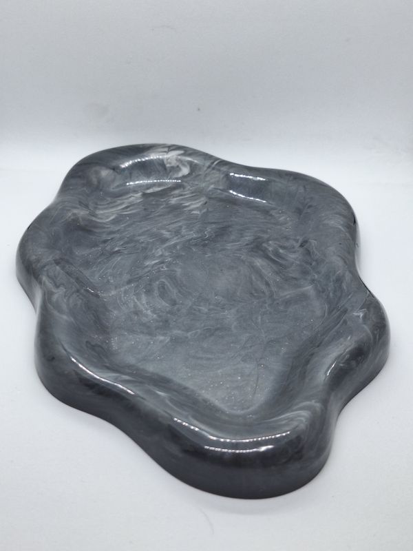Marbled Grey Jewellery Tray