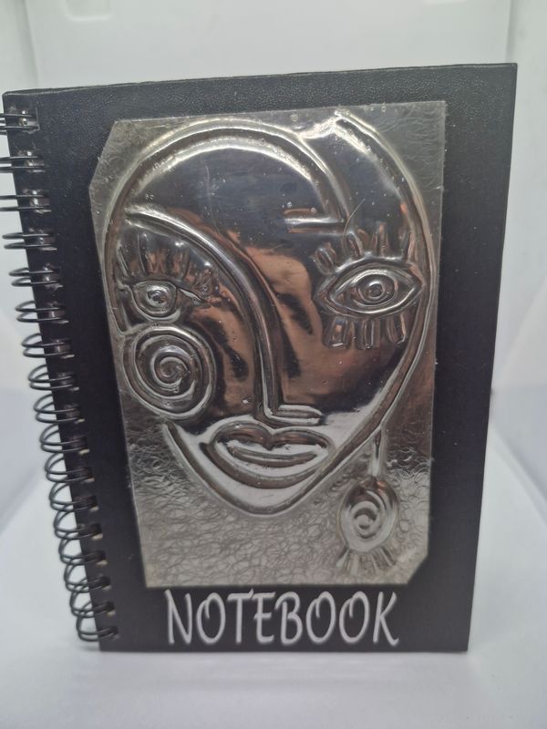 Notebook with Pewter Face