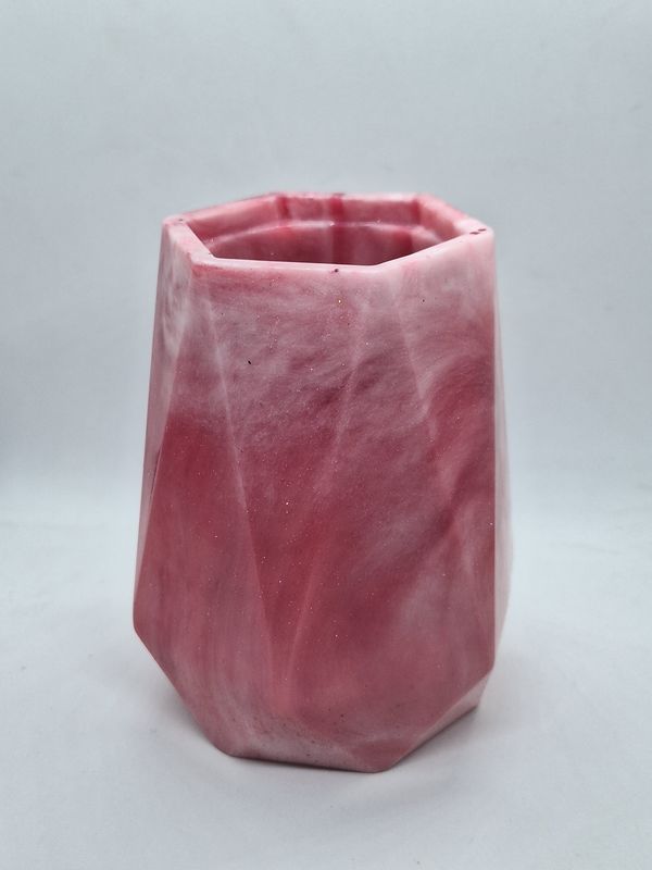 Pink Resin Vase