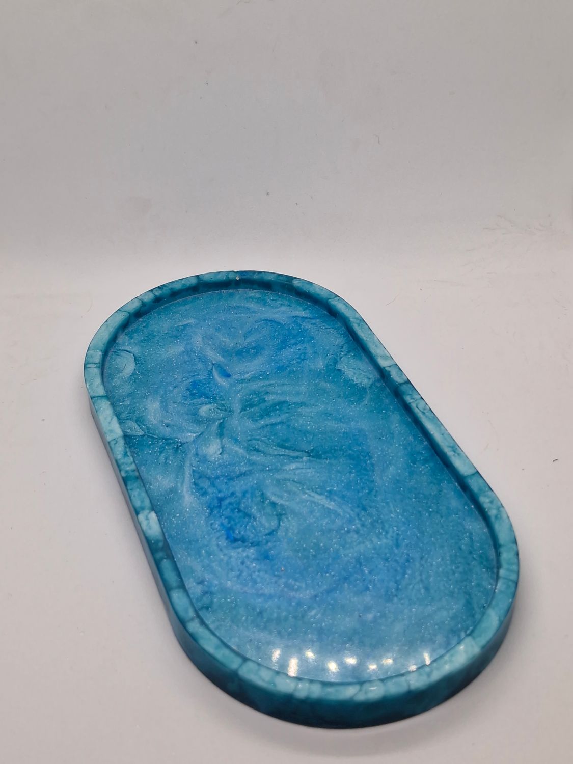 Blue Swirl Trinket Tray