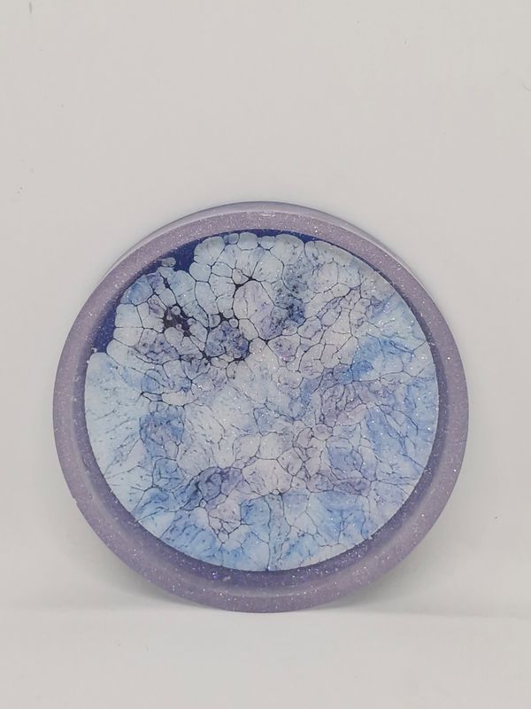 Purple Frost Resin Coaster (Set of 4)