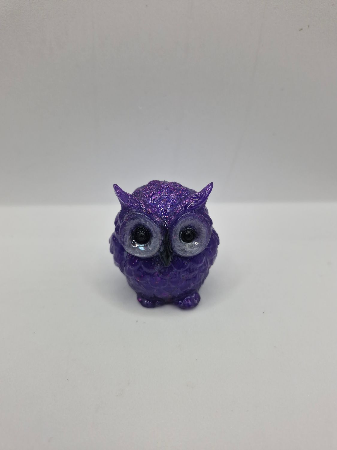Purple Resin Owl