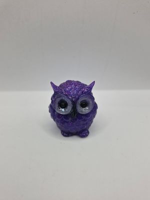 Purple Resin Owl