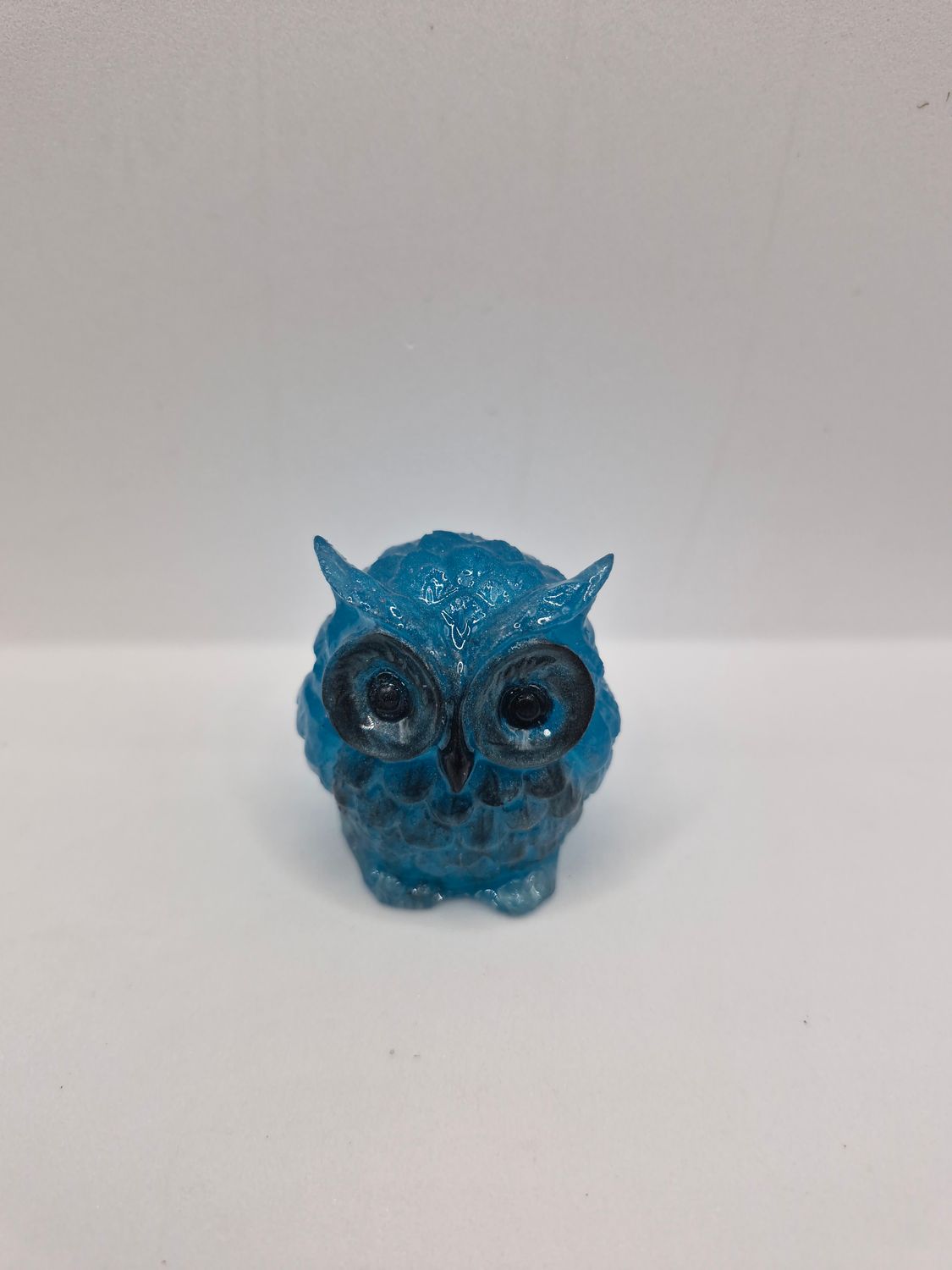 Blue Resin Owl