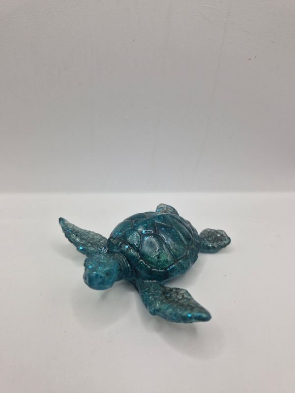 Dark Green Resin Turtle