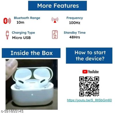 Airpod Pro with Case True Wireless Bluetooth Earphones
