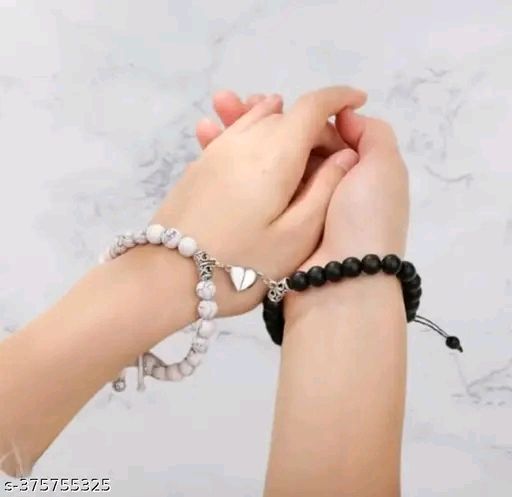 BRACELET GIFT HEART SHAPE ALLOYS MAGNET WRISTBAND