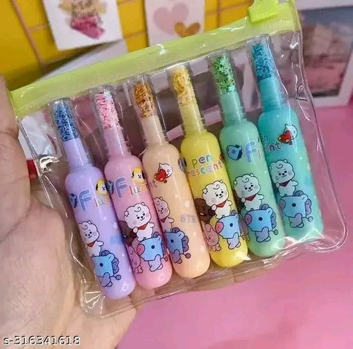 UNIQUE BTS HIGHLIGHTERS 6PC FOR GIRLS