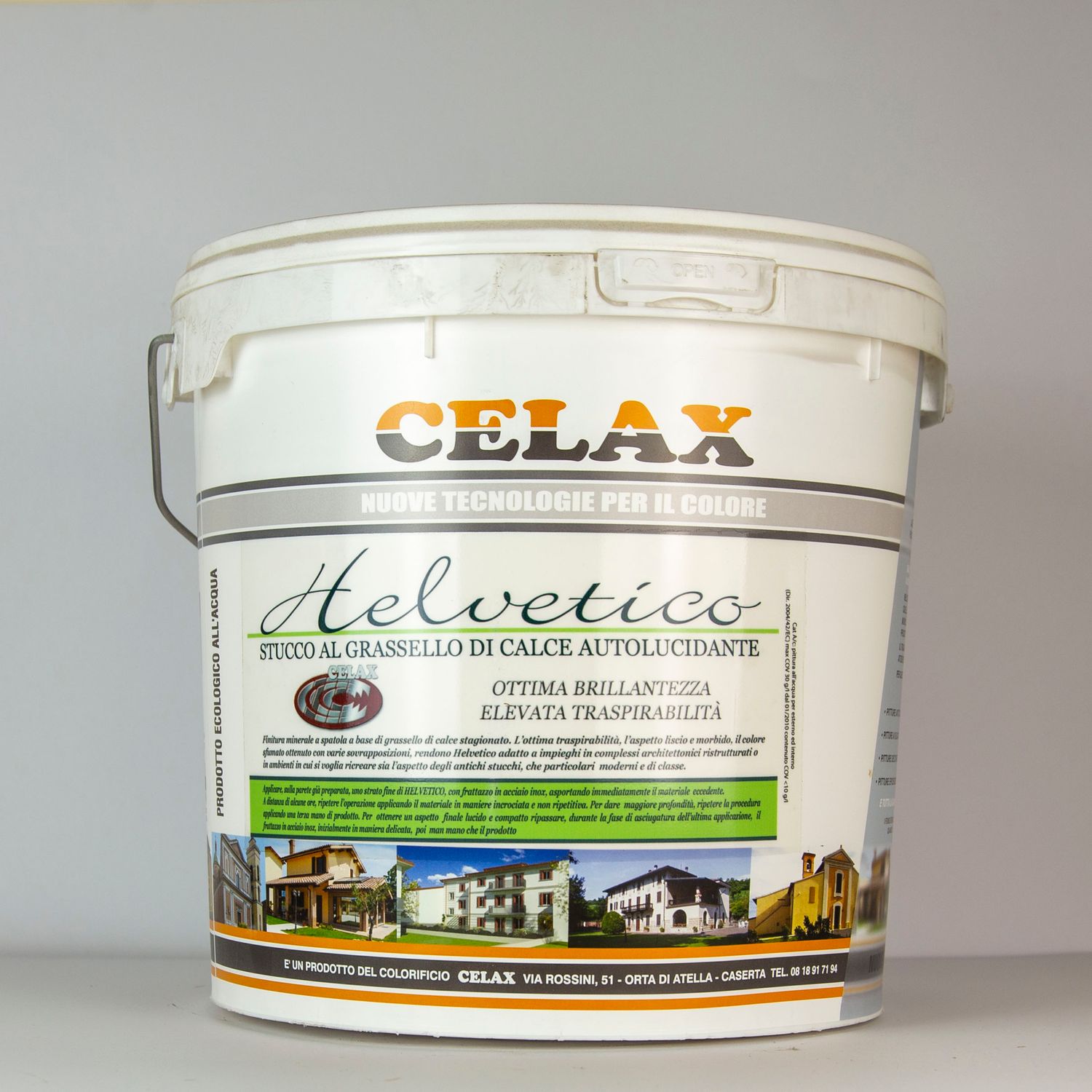 Helvetico, Stucco al grassello di calce autolucidante