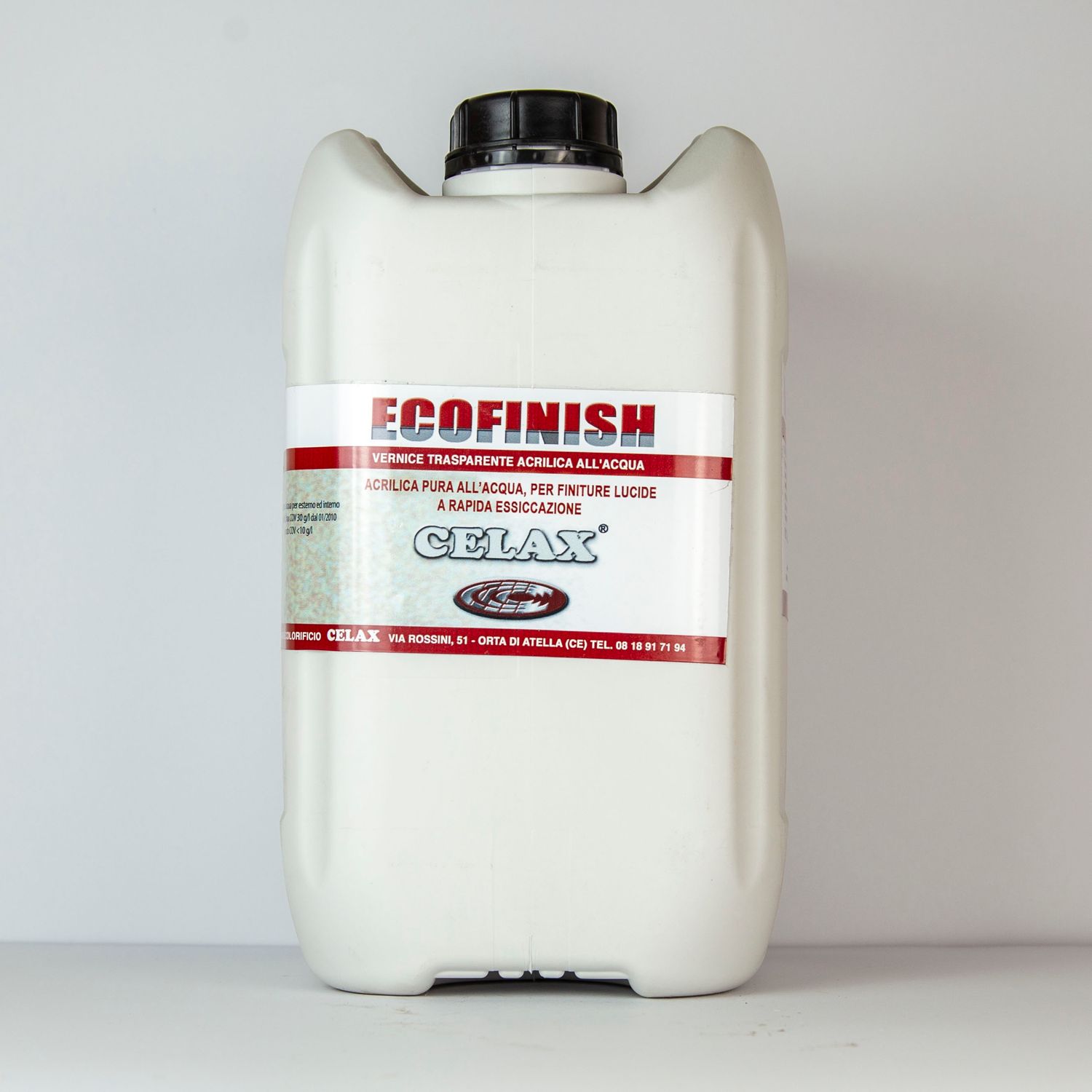 Ecofinish, Vernice trasparente acrilica all’acqua